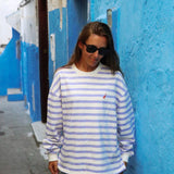 Sudadera Stripes Azul