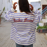 Sudadera Stripes Azul