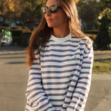 Sudadera Stripes Mauve