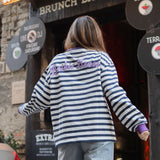 Sudadera Stripes Navy