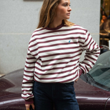 Sudadera Stripes Granate