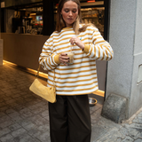 Sudadera Stripes Mostaza