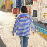 Sudadera Stripes Azul