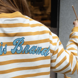 Sudadera Stripes Mostaza